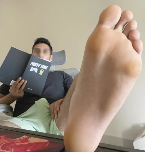 Working from home…so suck…and suck 🦶🏼🍆