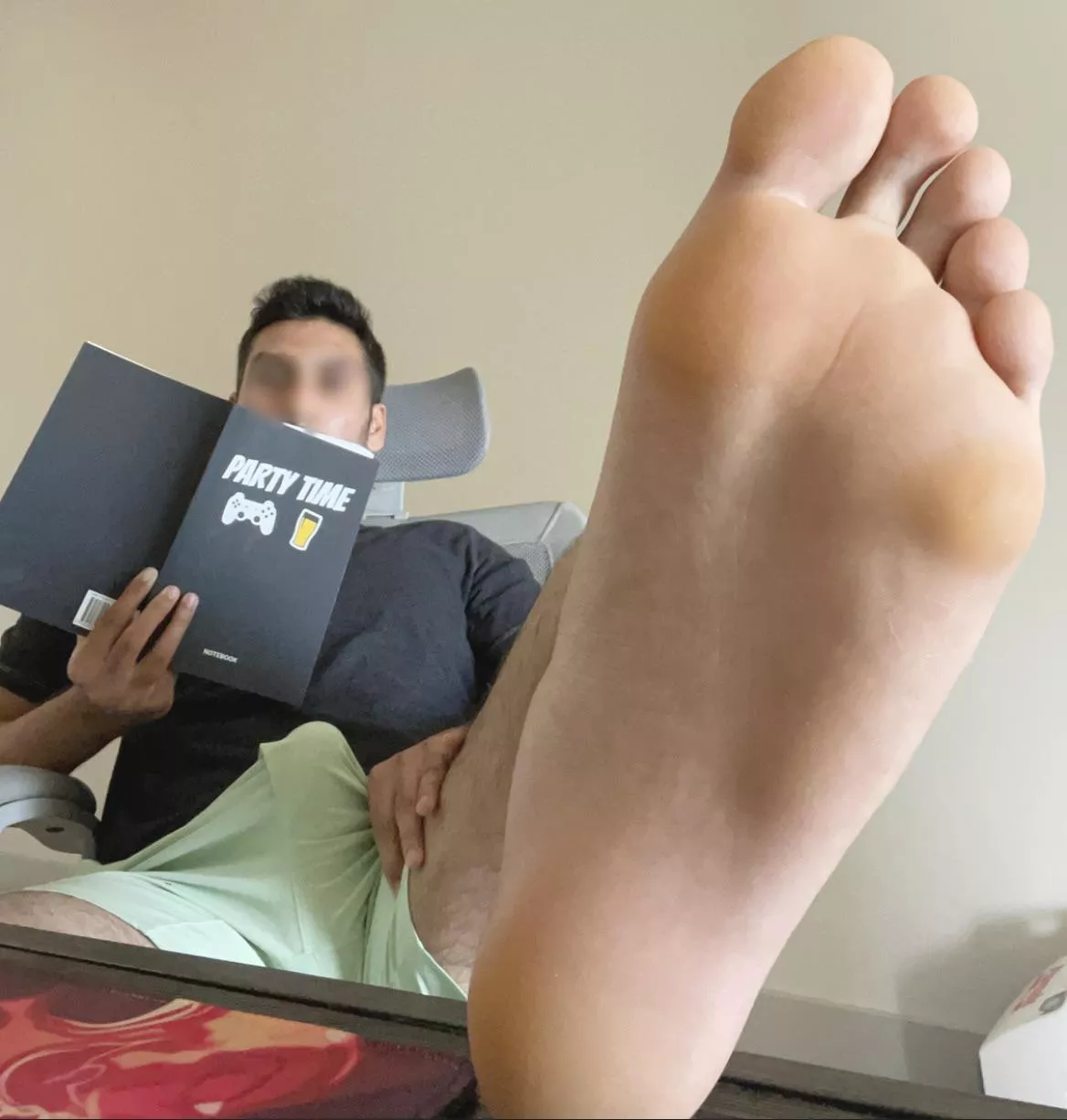 Working from home…so suck…and suck 🦶🏼🍆