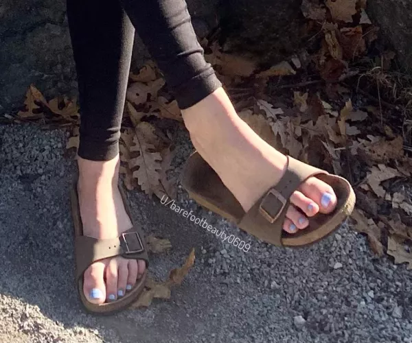 Would you like to suck these toes after a long fall walk!?🦶😝