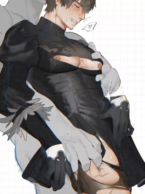 Yorha no. 2 type b and adventurer by (mbdtz)