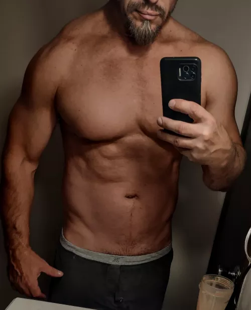 54 [M] after workout. trimming down a little