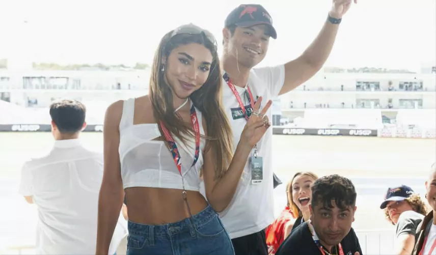Chantel Jeffries at the United States Grand Prix