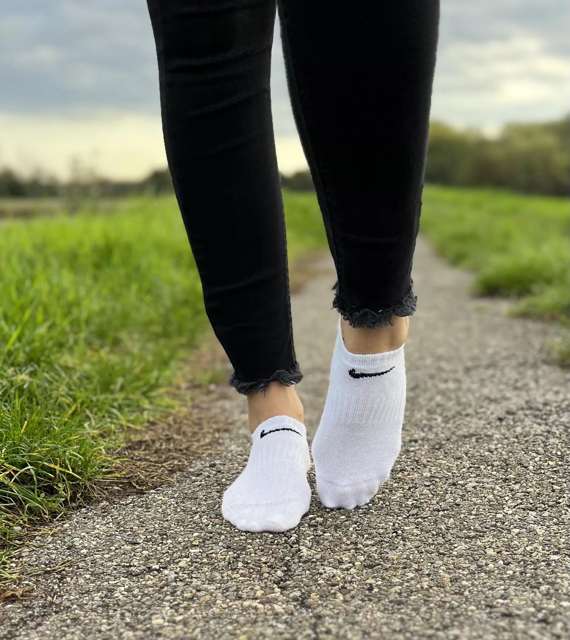 Do you love the Nike socks on my feet? 🥵😌