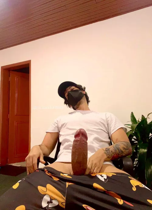 Do you think you can hold my huge cock ? 😈