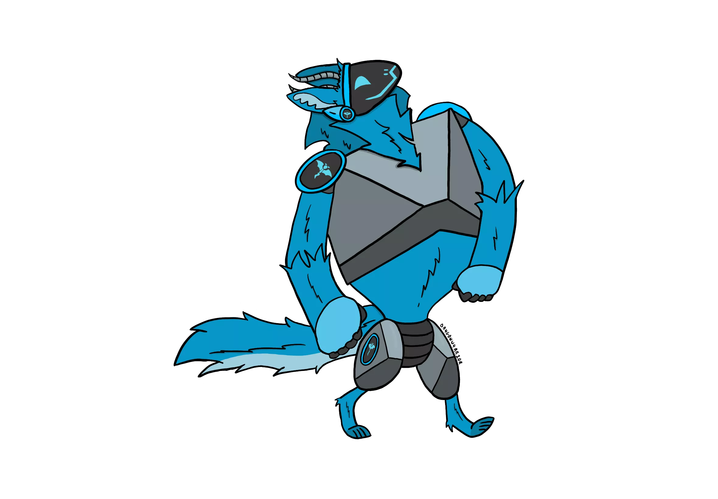 Drew a phonk walk protogen