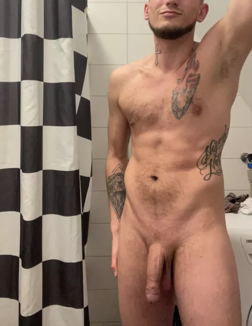 get on your knees and take him to your mouth