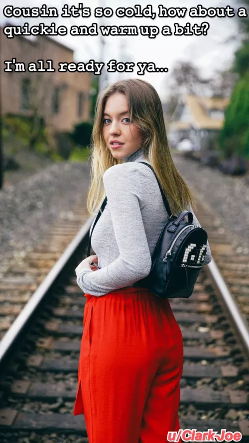 Gotta warm up a bit with my cousin. [CF/CM]