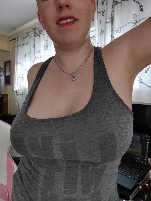 Harder to read the short with no bra on