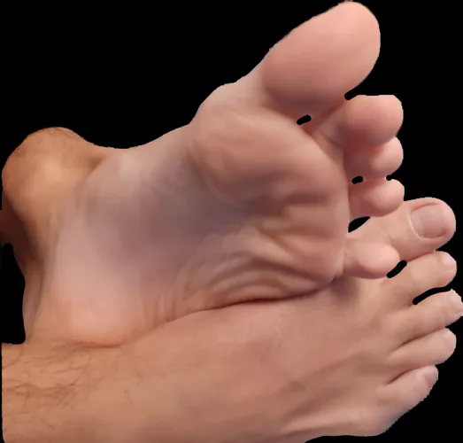 here are the soles of my feet what I you think