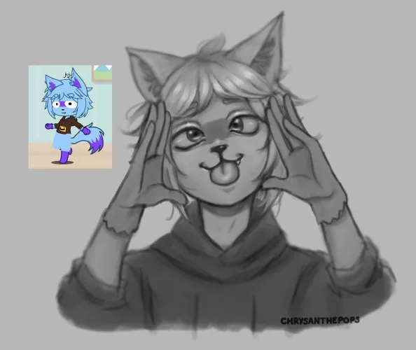 Hi again! I made this request a few days ago and I've been thinking about opening a few slots for requests, so I can keep practicing and you guys can have a free drawing!! Art by me :)