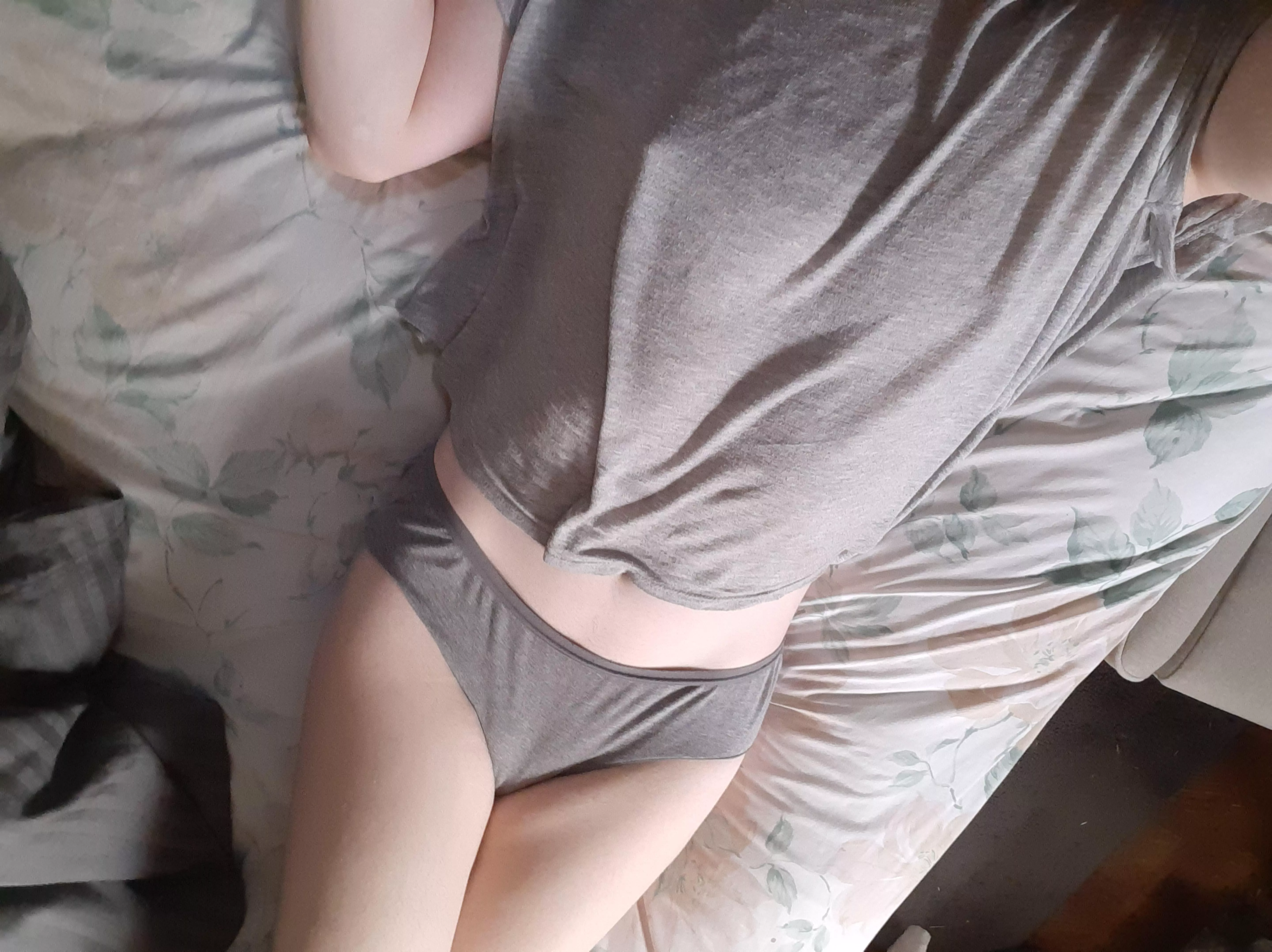 I like gray panties when it's just barely covering