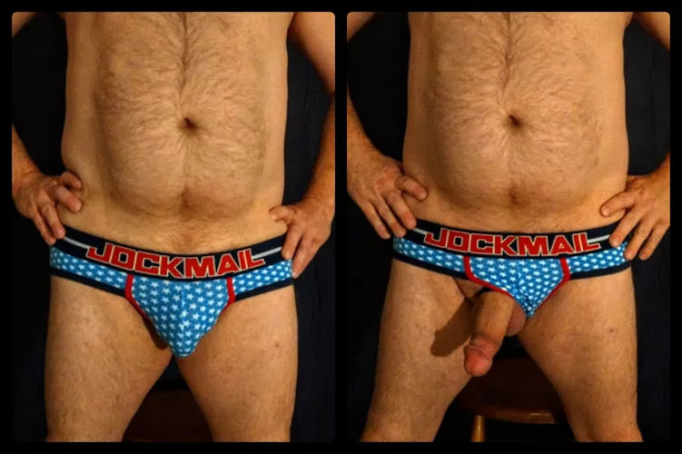 I popped out of my briefs, pop it in your mouth