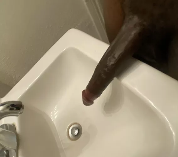 Ima buss in the sink