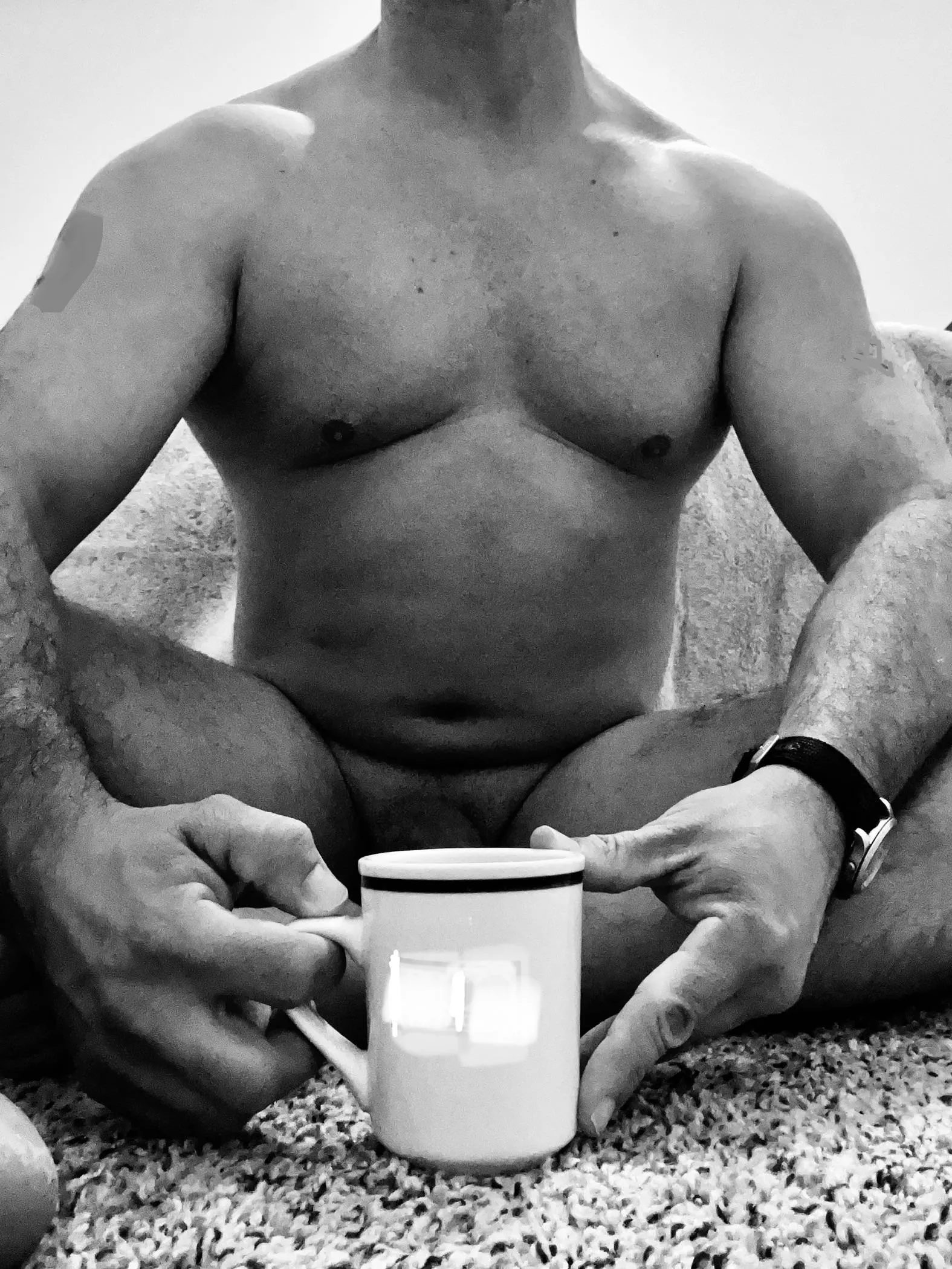 It’s a gray and cold morning but the coffee is hot.