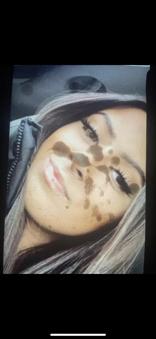 Jizzed on her face