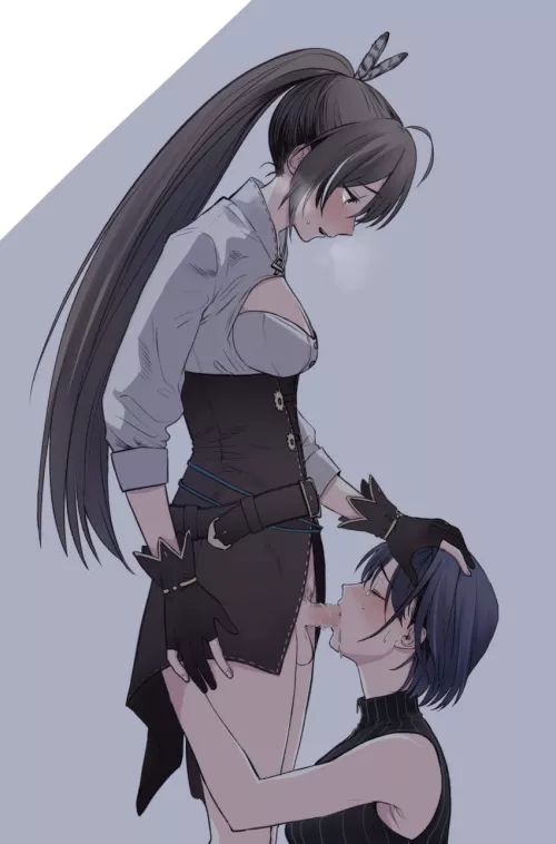 Kronii helps Mumei destress