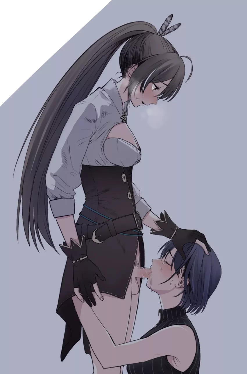 Kronii helps Mumei destress