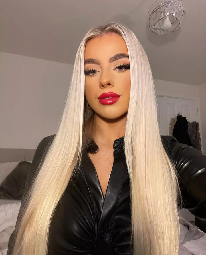 Leather and red lips