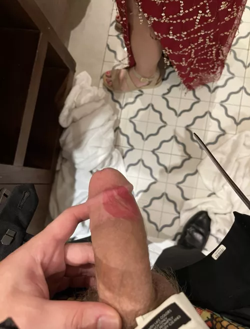 Marking her territory