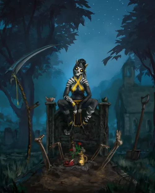 Midnight tea time ( art by Heni )