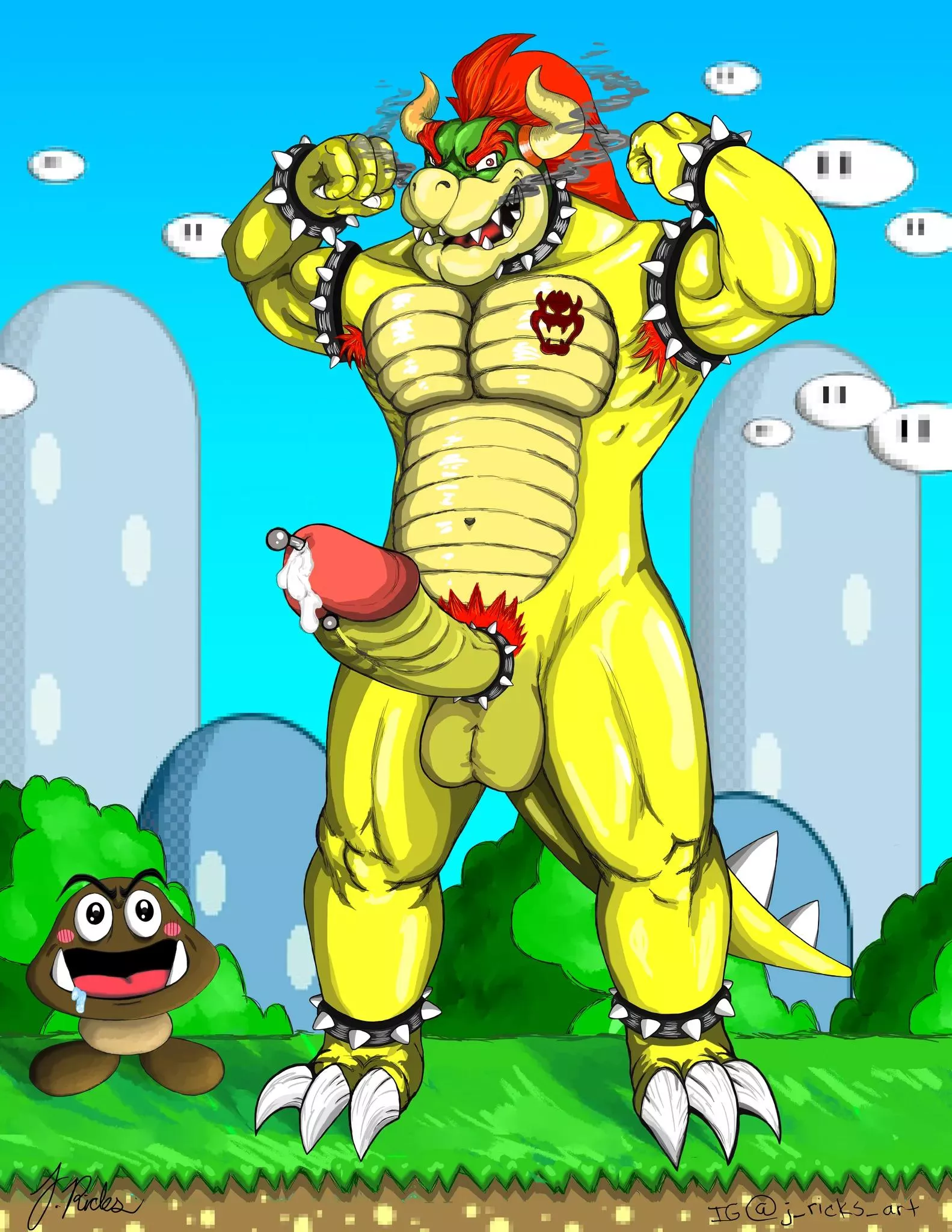 NSFW Daddy Bowser finished 🥵🥵 Thanks for your patience. I had a lot of fun with this and I'm happy with the result ✌