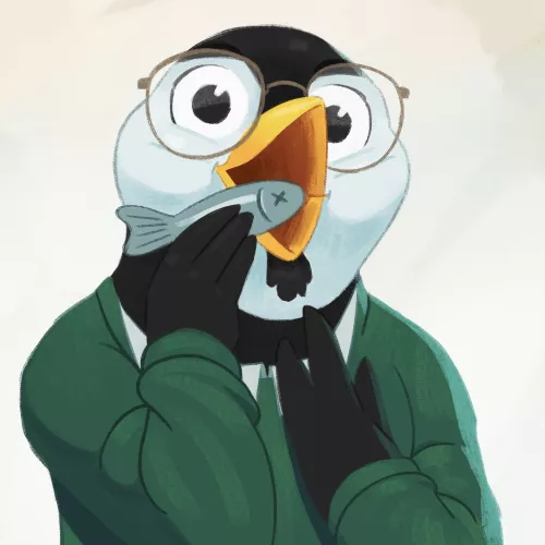 Pfp I drew for a friend! Thought this might be a good place to show it off, even if it's not technically fur :)