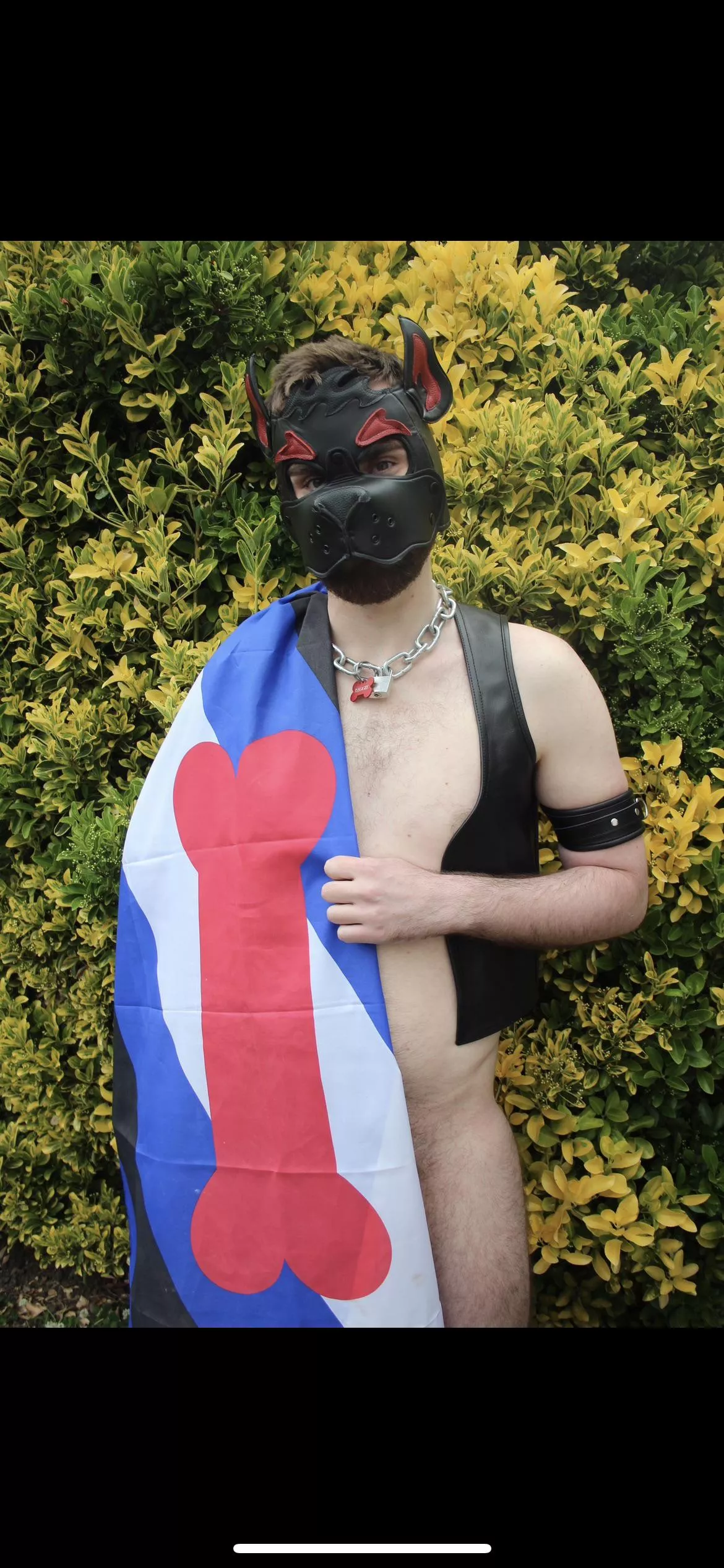 Pup Reggie has a lot of Puppy Pride and not afraid to show it
