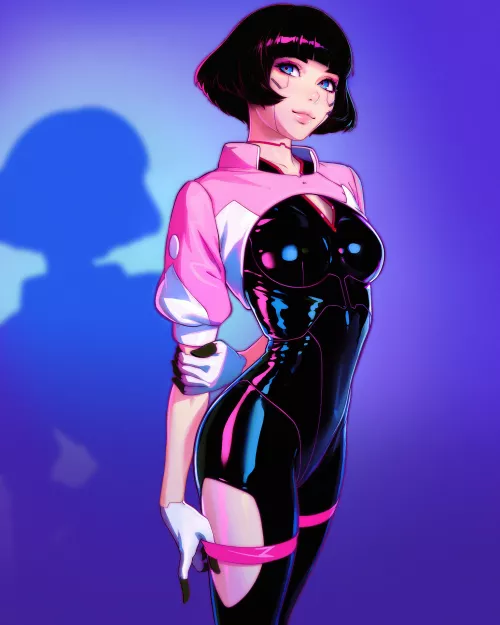 Sasha In Latex (Ilya Kuvshinov ) [Cyberpunk Edgerunners]