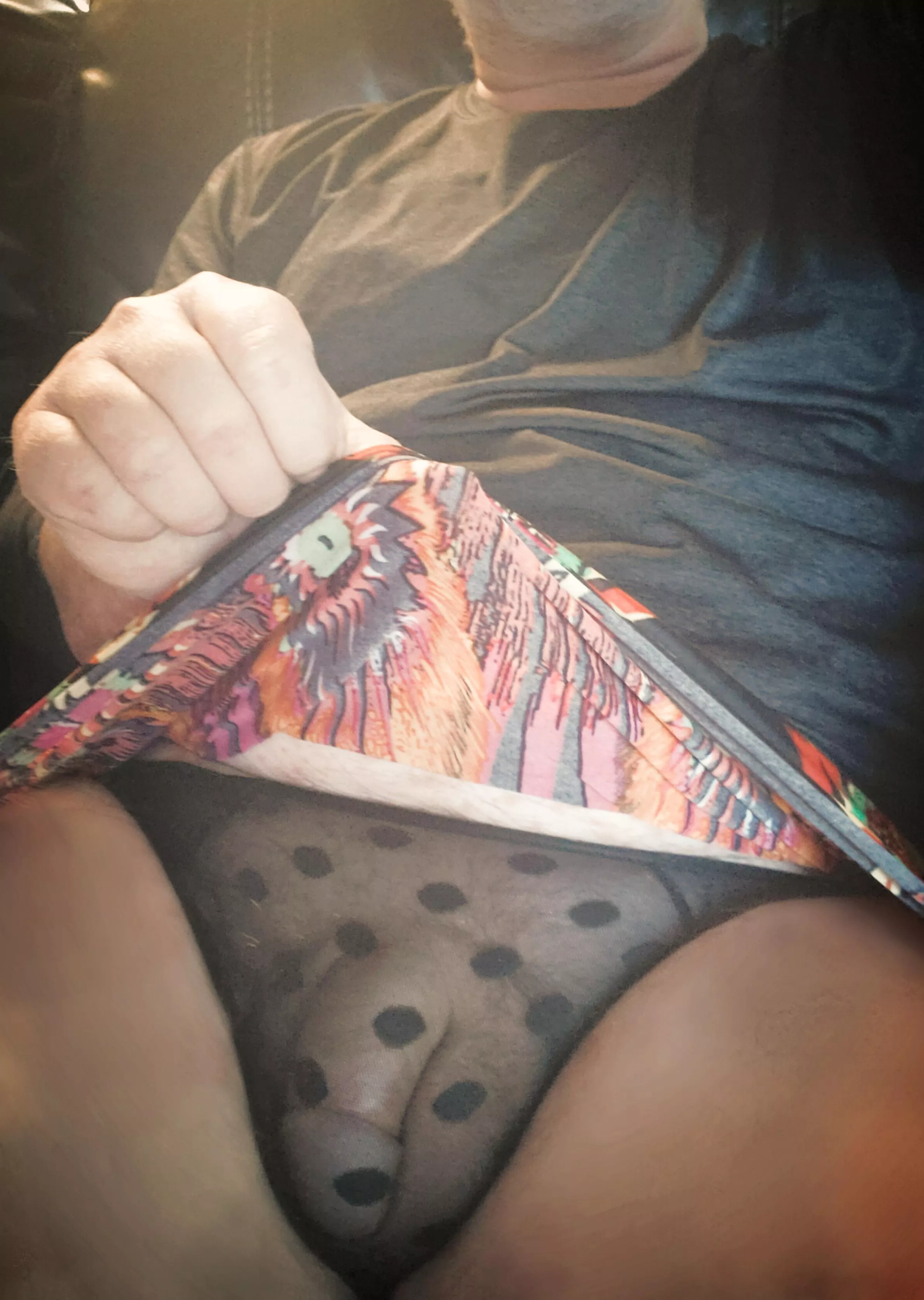 See thru in the front