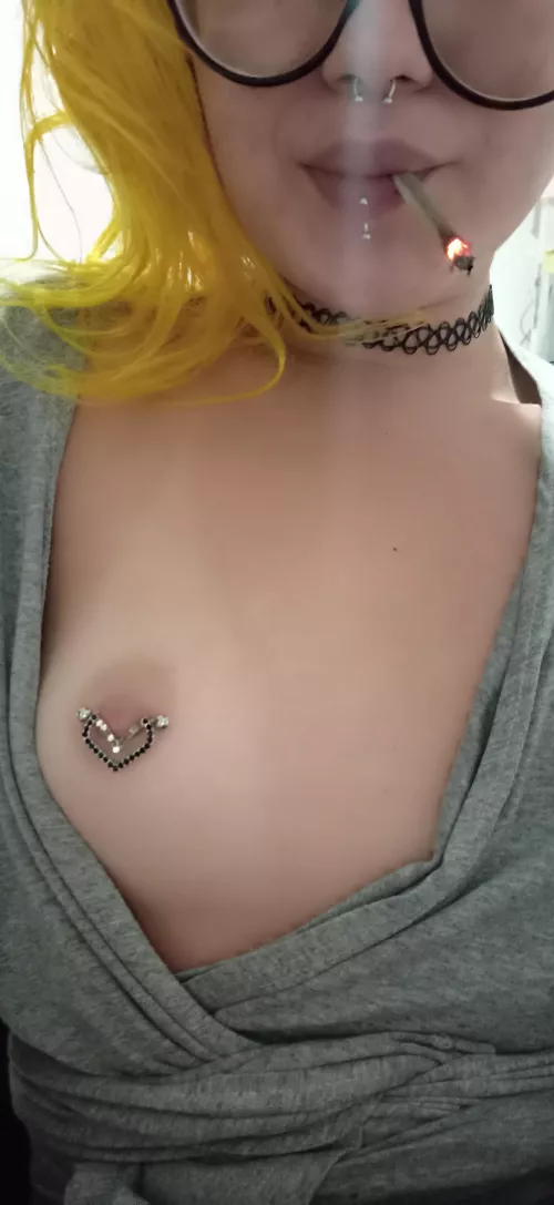 Suck here while I smoke