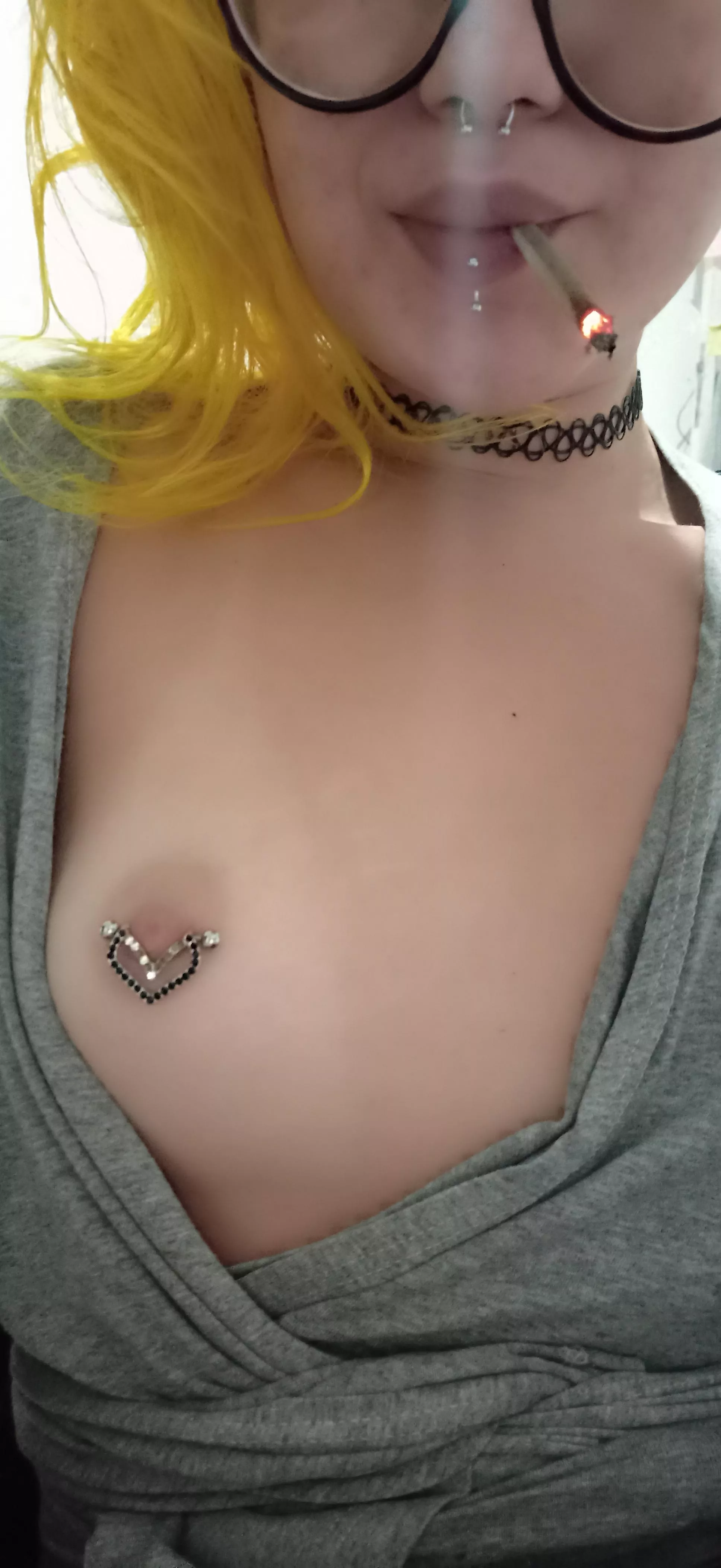 Suck here while I smoke