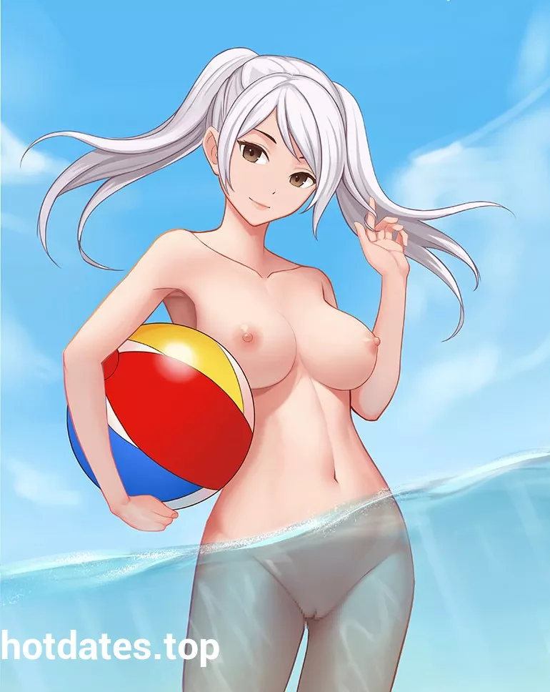 ??Summer F!Robin holding a beach ball (DakkalotA)