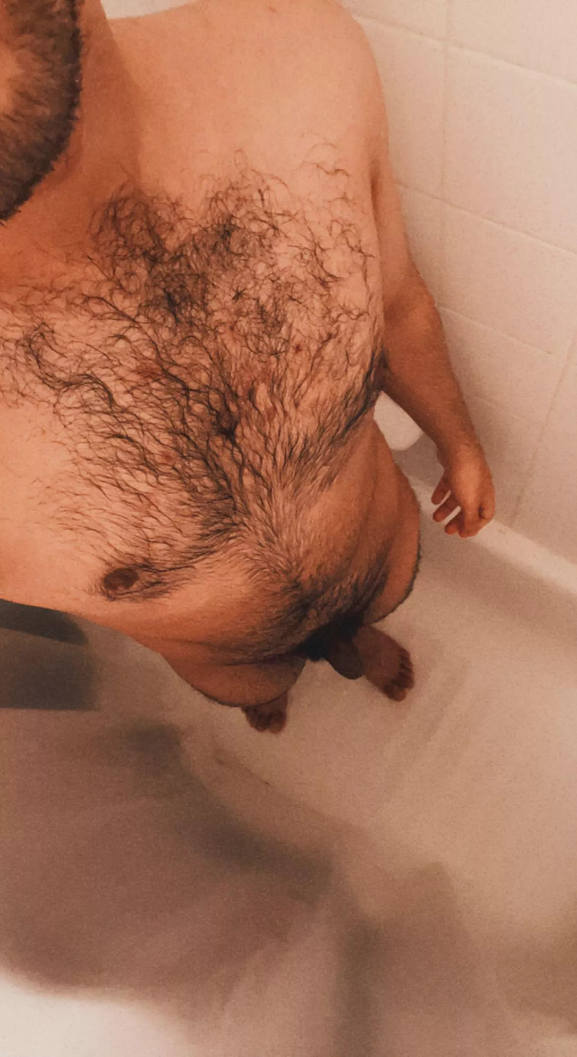 Taking a nice warm shower 😉