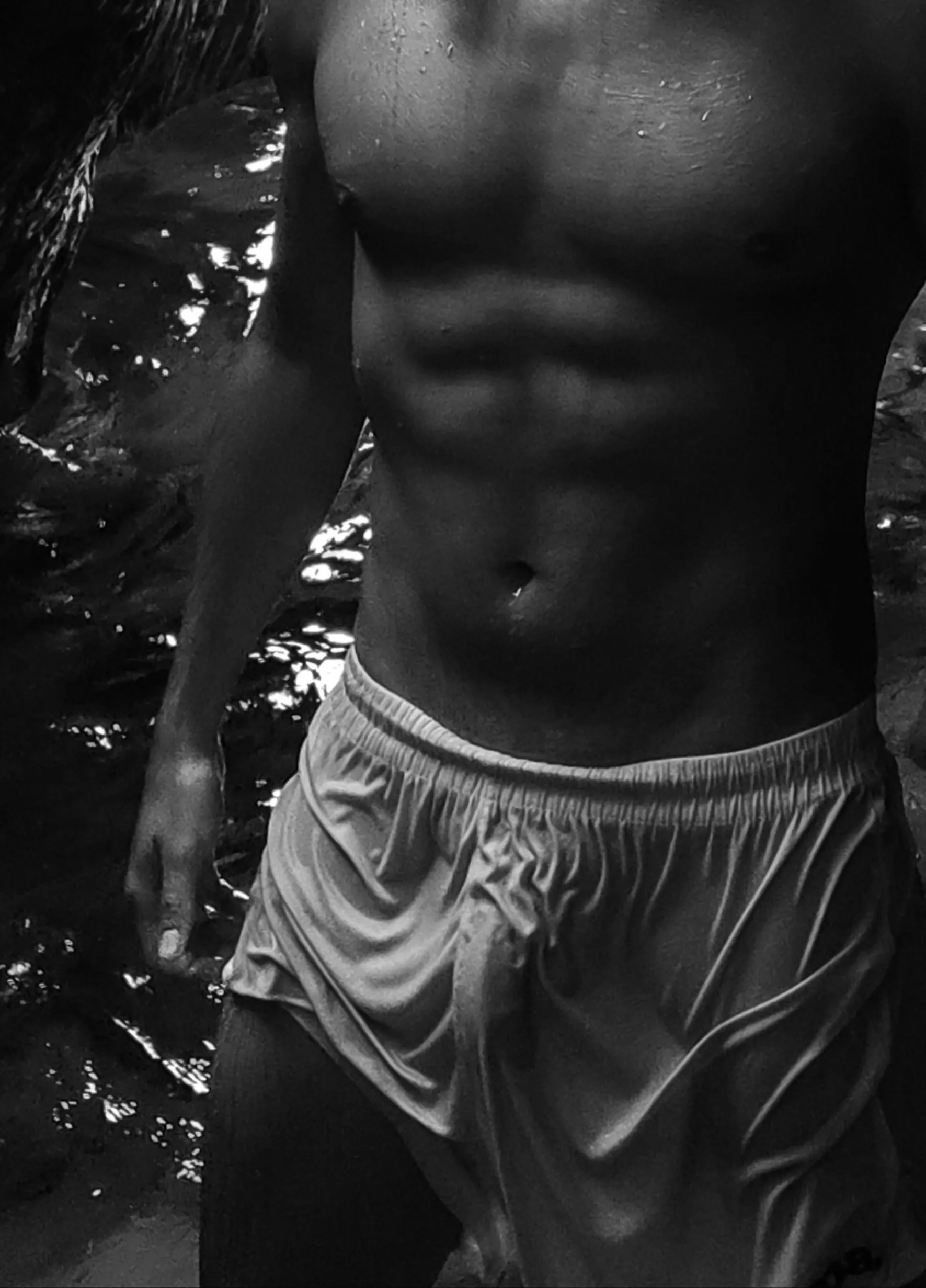 Thin shorts are the best, specially in public.