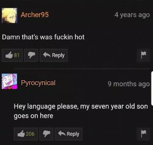 Think of the children please