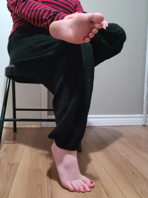 Waiting for a foot rub