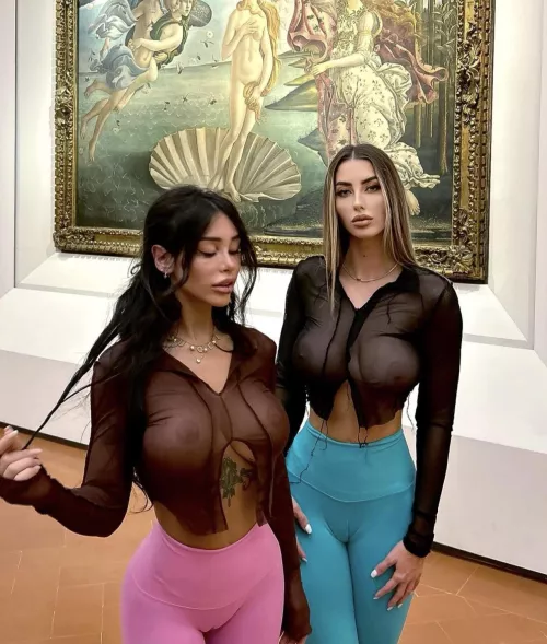 Wearing nearly nothing to the museum