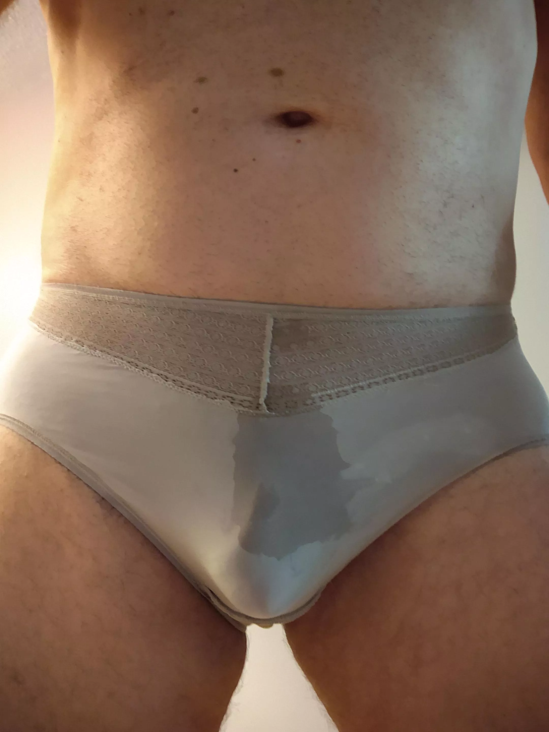 Wet in wife's panties