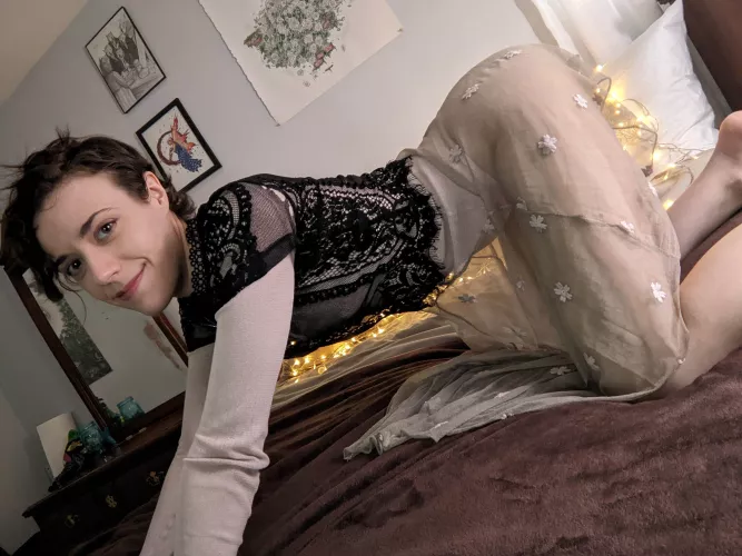 Whoops, was I supposed to wear a slip under this? 😉