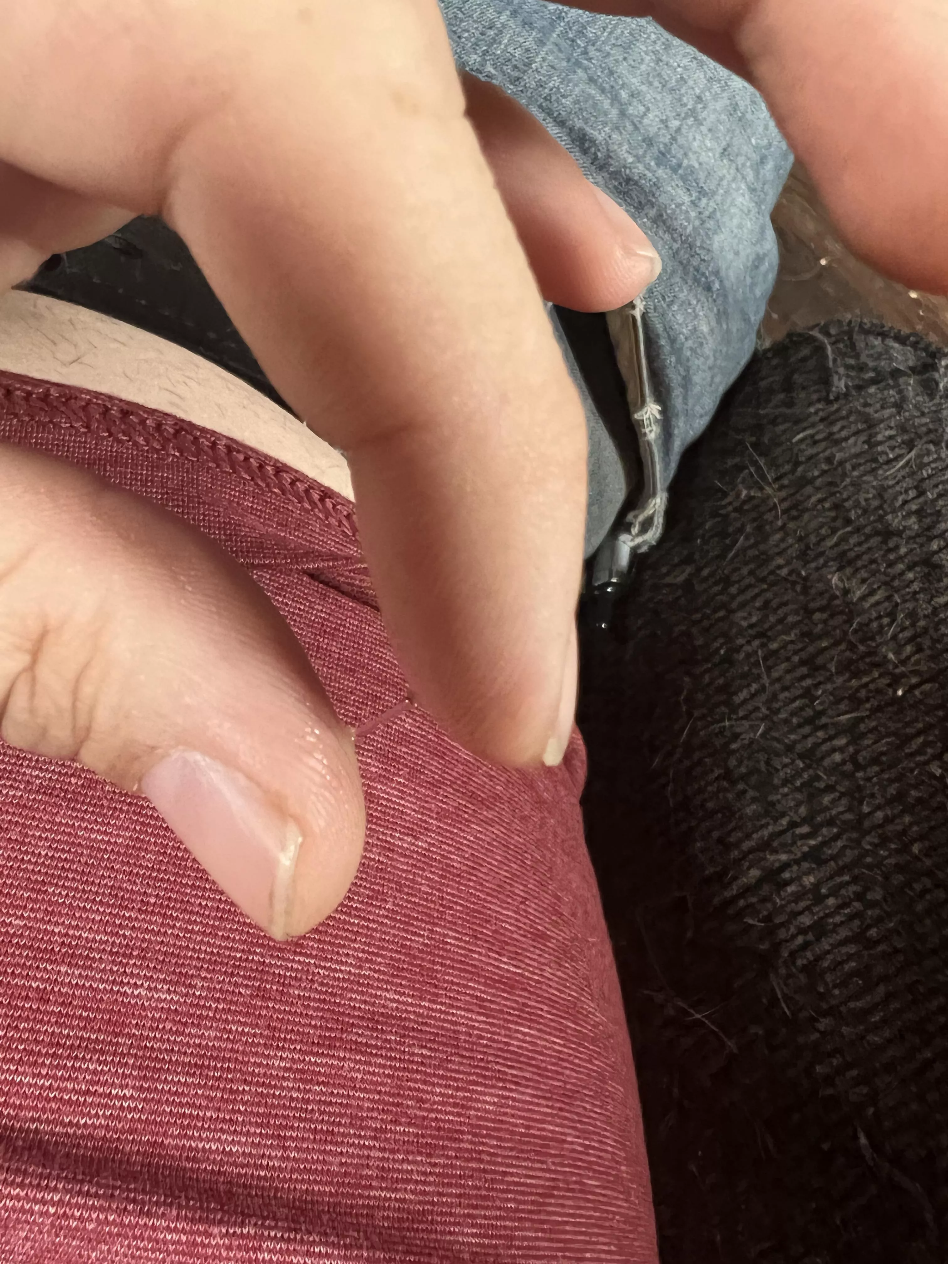 Wish I had someone licking this pre cum up instead of myself ;)