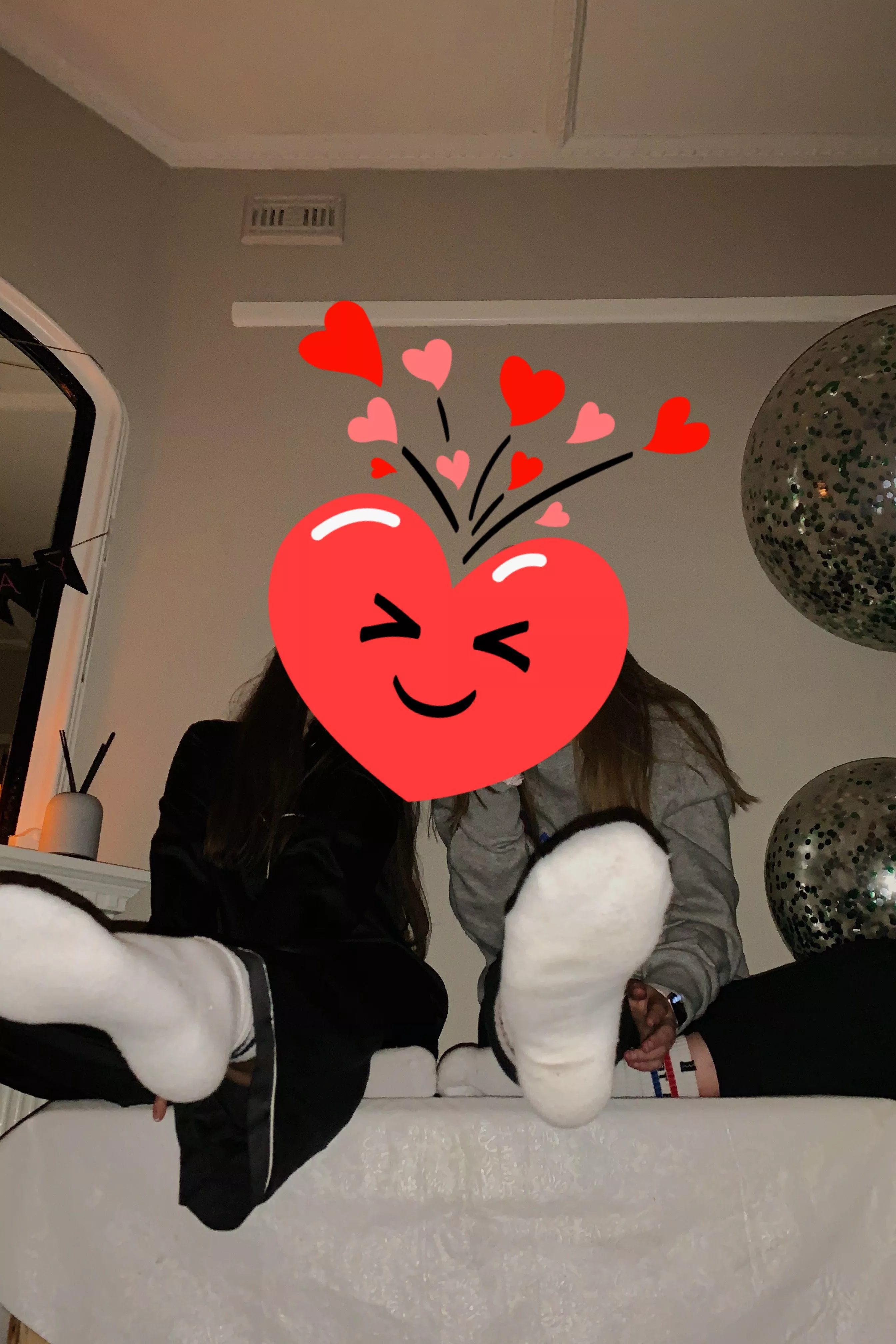 would you sniff our smelly after college feet