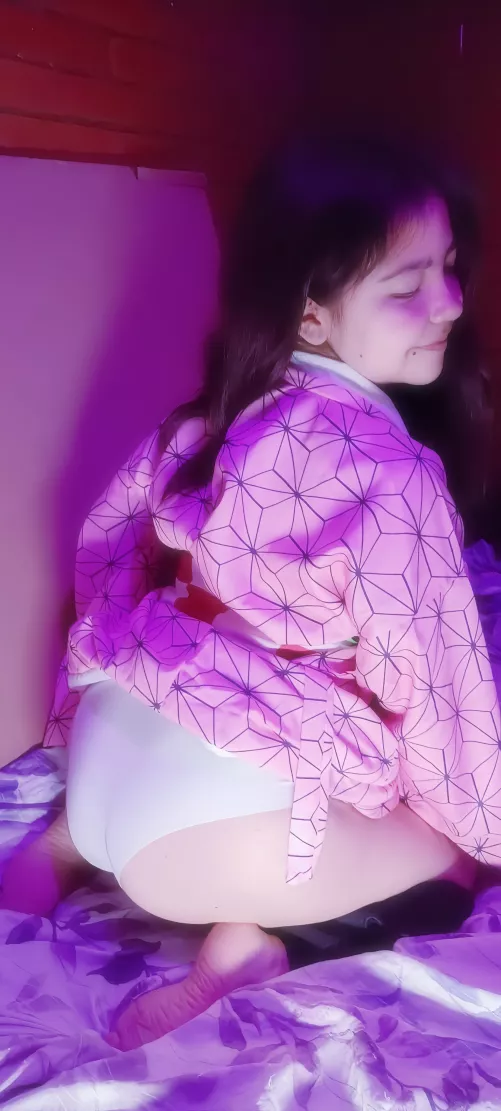 Your favorite 4'6 princess as Nezuko Kamado