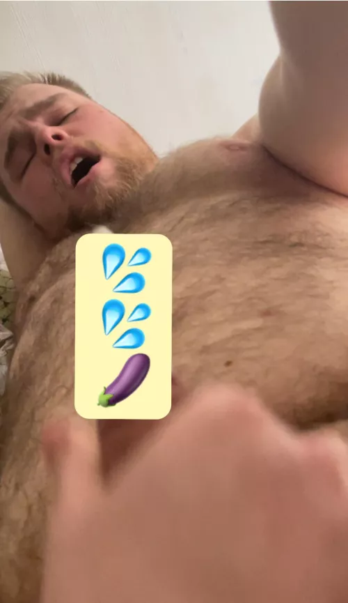 [23]This cub jizzed all over himself with a huge dildo up his ass