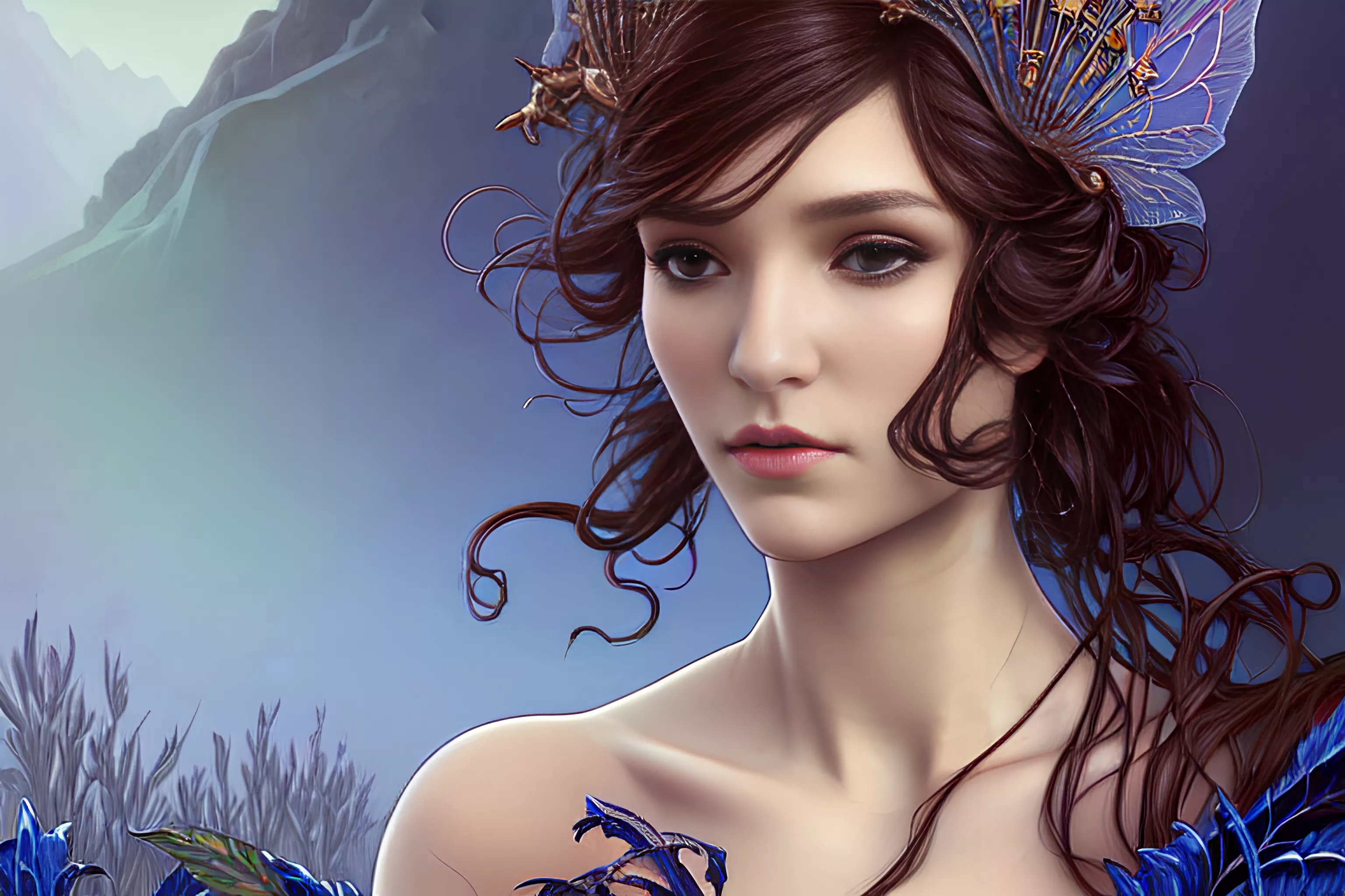 AI generated image of queen Holly