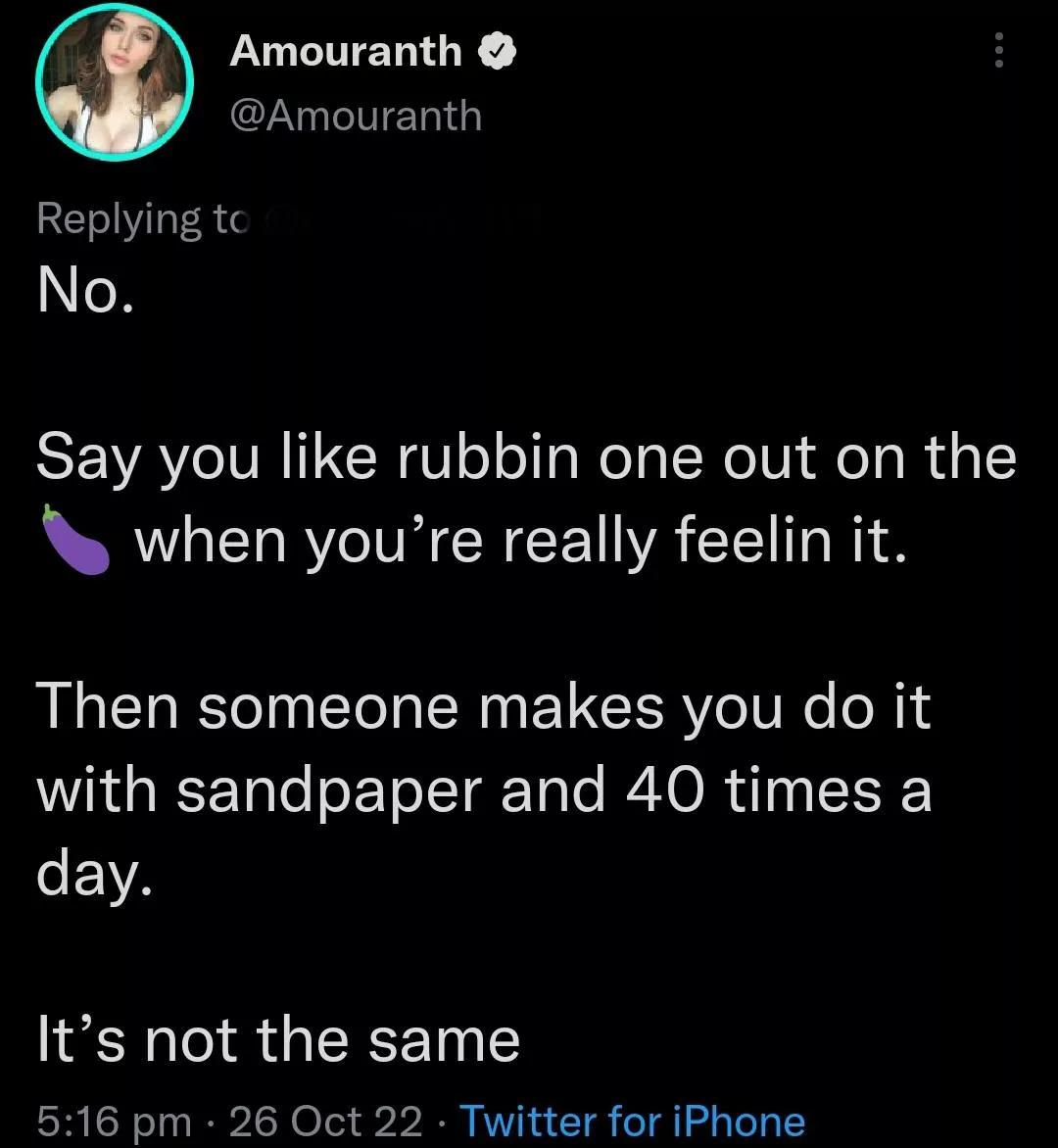 Amouranth's message to critics saying she should stop all her other content