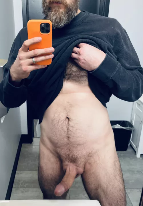 Bored and horny at work.