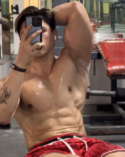 Do you want a sweaty body and pits but less hair? Lick it clean!