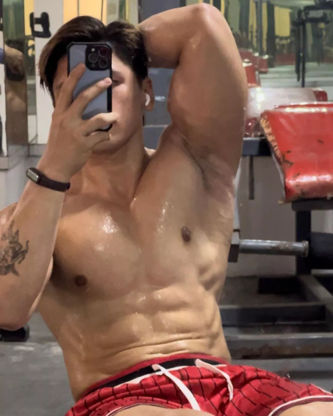 Do you want a sweaty body and pits but less hair? Lick it clean!