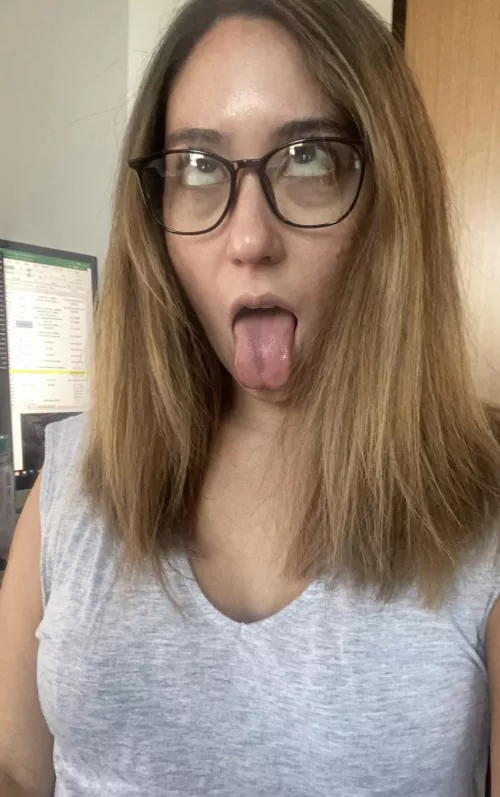 Even at work, I’m still your cum target