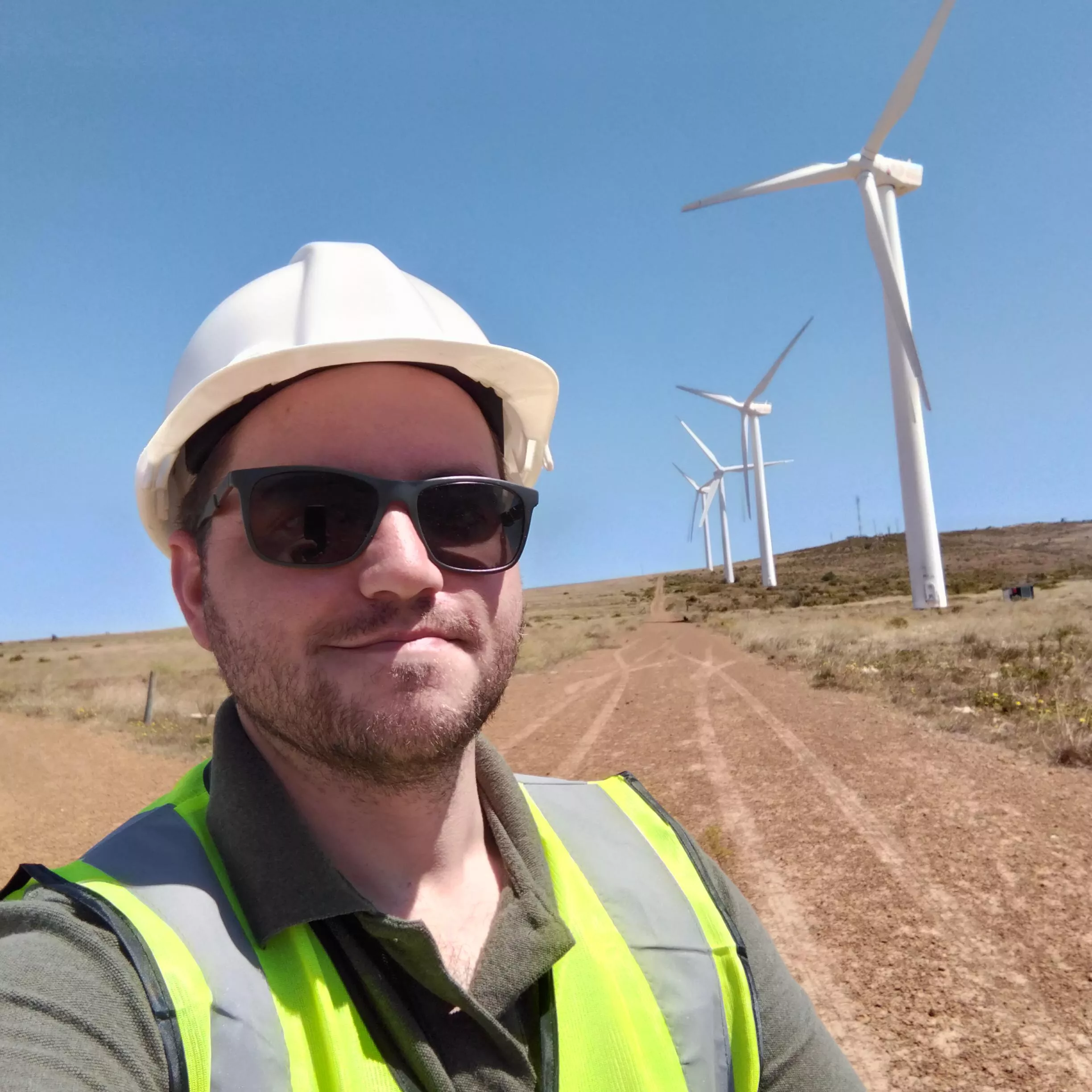 Felt very butch and official in the hard hat, reflector vest and safety boots